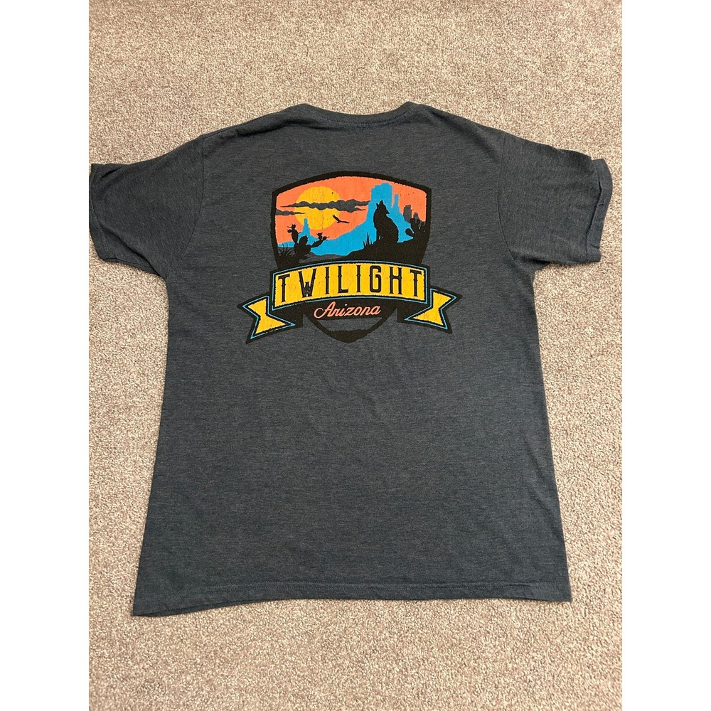 The Duck Company T-Shirt Mens Medium Charcoal Excellent Arizona Tucson Wolf Tee